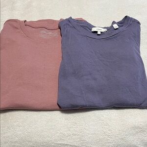 Vince Lavender and Eddie Bauer Rose T-Shirts